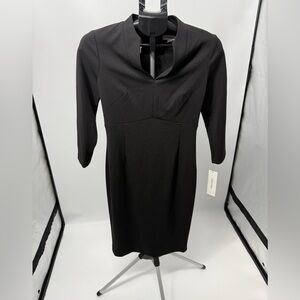 Calvin klein Women Black Knit Church Work Office Date Night Dress new size 4
